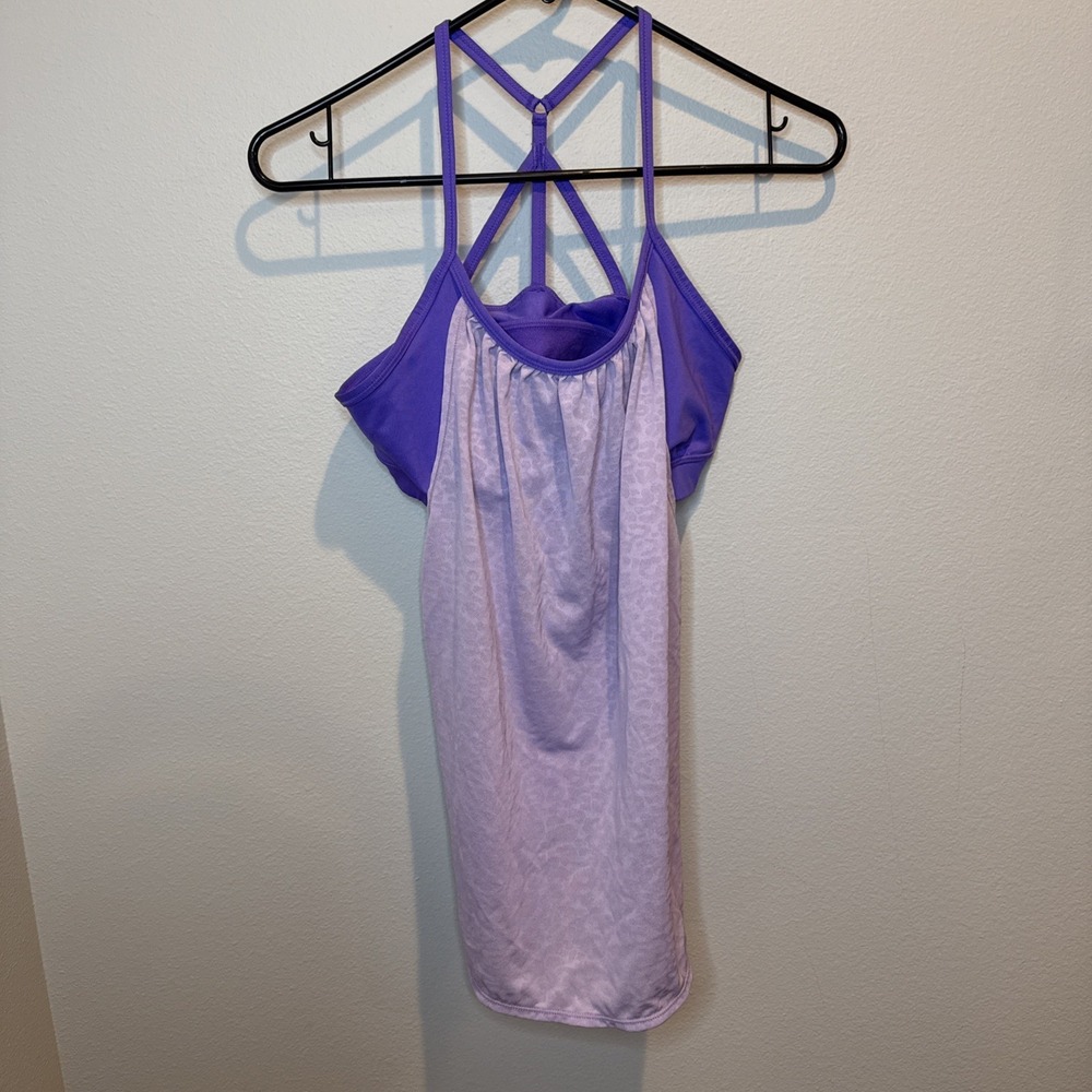 Z by Zella Tank With Built In‎ Bra Size Medium Purple Athletic